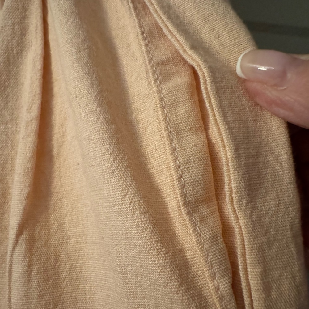 Peach Drawstring Paperbag Pants New - Picture 5 of 10